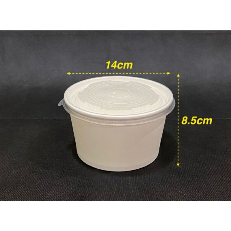 850ml paper bowl + Lids (50pcs) Shopee Malaysia