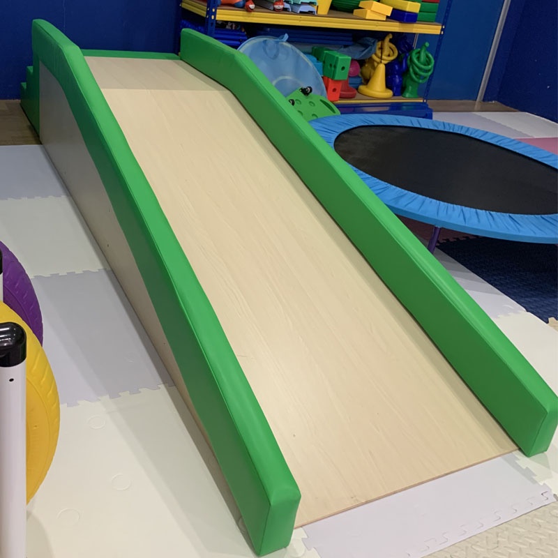 Special Needs OT Sensory Wooden Scooter Slide Scooter Ramp with scooter