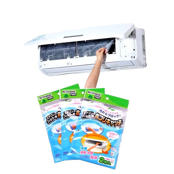 Product 2Pcs Air Conditioning Filter Papers Antidust Net Cleaning