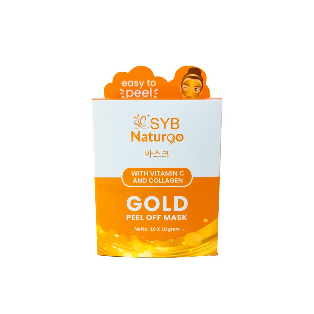 Syb NATUR90 GOLD PEEL OFF MASK (BOX – 10 SACHET) | Shopee Malaysia