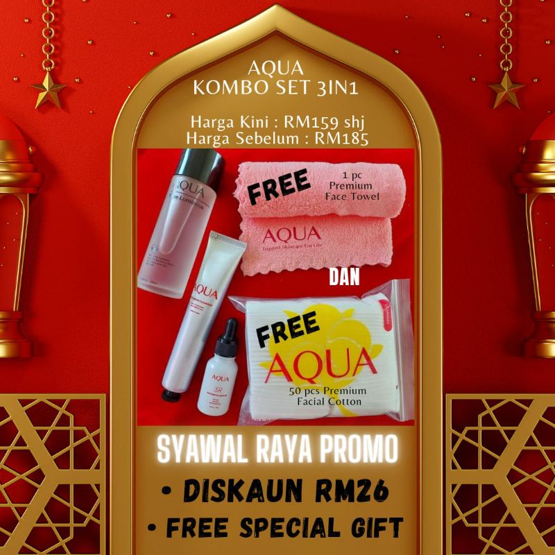 AQUA PROMO SYAWAL Set 3in1 | Shopee Malaysia