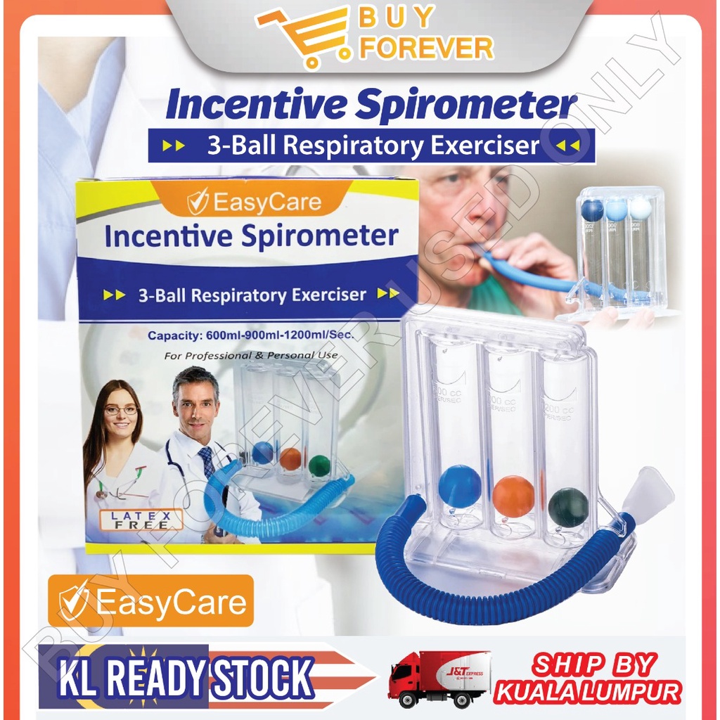 [EASY CARE] 3 Balls Incentive Spirometer/Spirometer /Deep Breathing