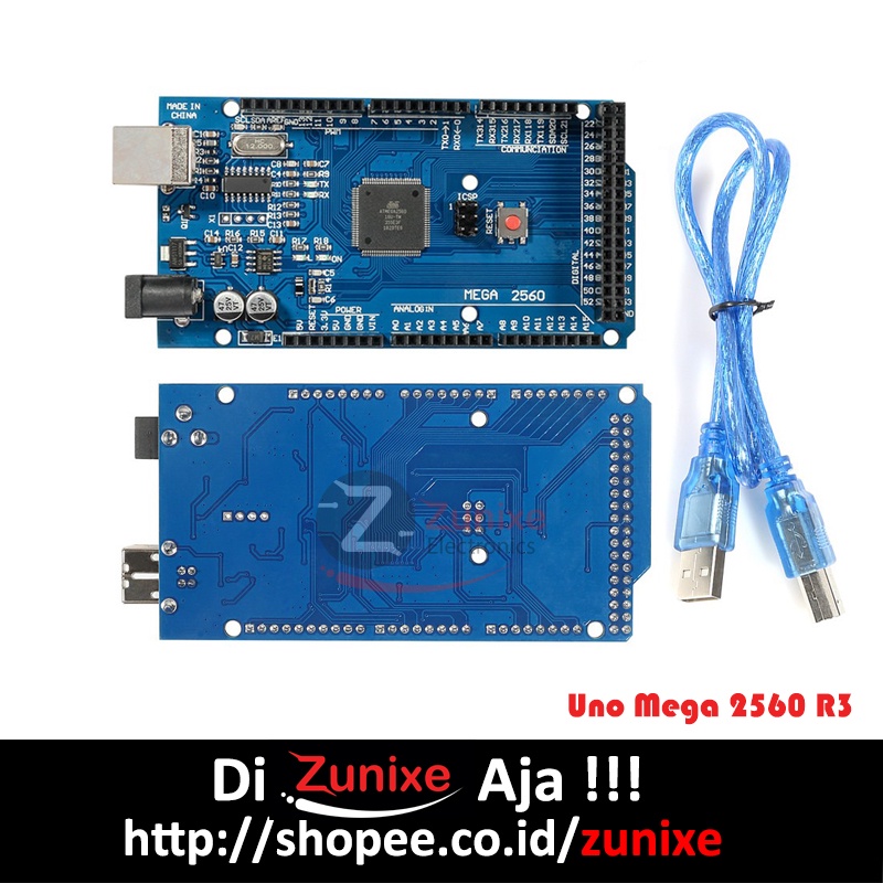 MEGA 2560 R3 CH340 COMPATIBLE BOARD PLUS CABLE | Shopee Malaysia
