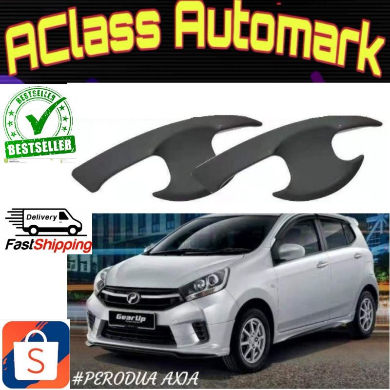 Perodua Axia Door Handle Cover Inner Bowl Trim(Matt Black) Shopee