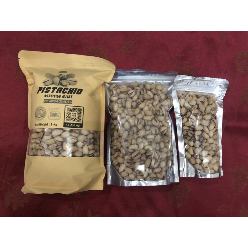 [termurah ] Pistachio 1kg 500gm Kacang Cerdik Roasted Nuts Salted Usa