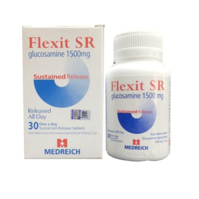 Flexit SR Glucosamine 1500mg Sustained Release Once a Day Treatment for Osteoarthritis Arthritis
