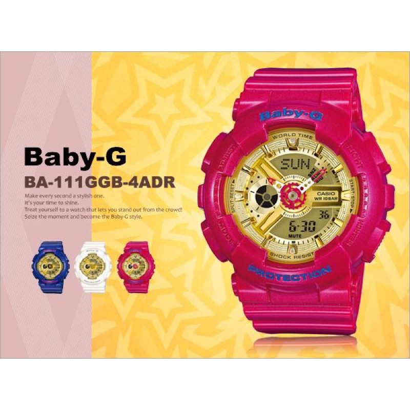 Baby-G X Girls' Generation Snsd (Casio 20Th Anniversary) Limited Edition  Series (Pink) Ba-111Gb-4A | Shopee Malaysia