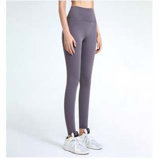 High waist tight yoga pants fitness/裸感高腰紧身瑜伽裤女提臀健身长