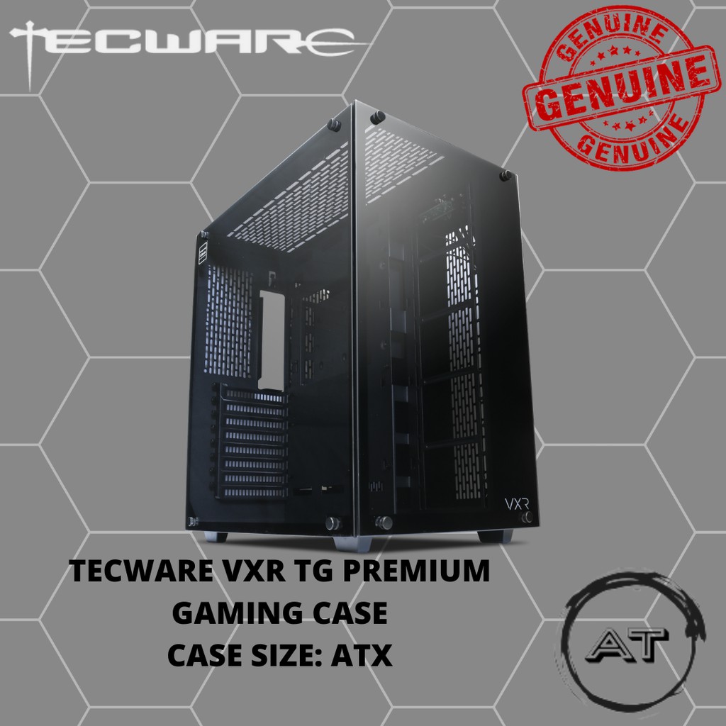 Tecware Vxr Tg Premium Atx Gaming Case Black Shopee Malaysia