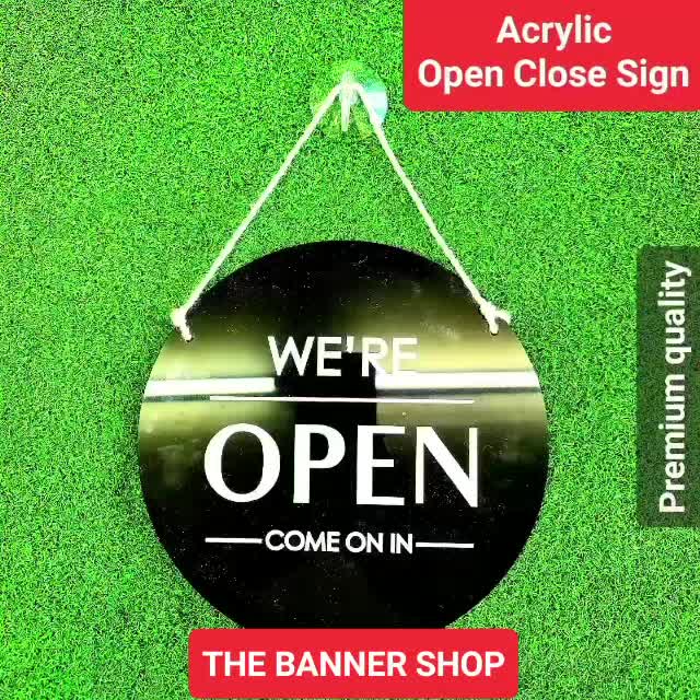 Open Close Acrylic Sign, High Quality Acrylic Signage 20CM X 20CM ...