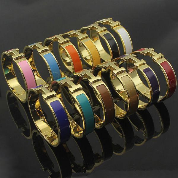Hermes enamel bracelet lovers oil drop bracelet 12 mm
