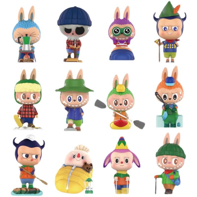 Original POP Mart Labubu Field Travel Series Blind Box Plush Toy Doll ...