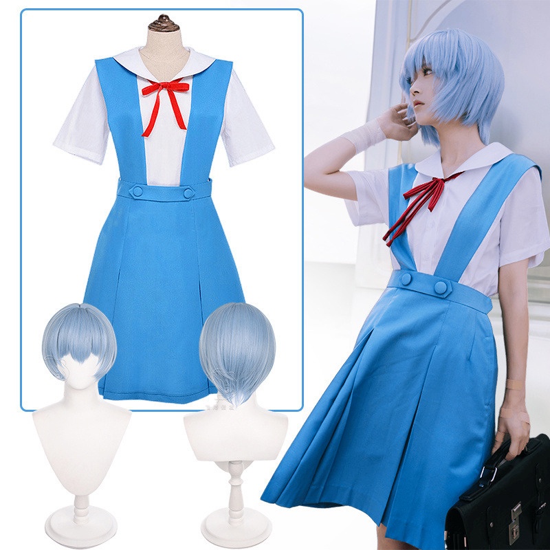 Anime EVA Cosplay School Uniform Costume Dress Uniform Asuka Langley ...