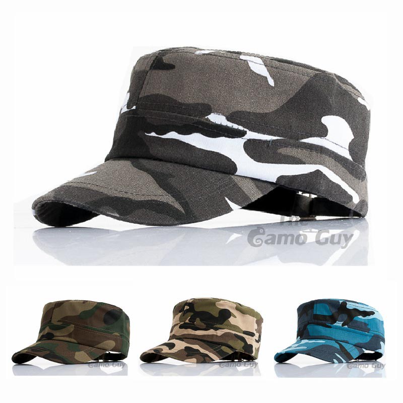 Flat Top Unisex Military Tactical Camouflage Pattern Fashion Outdoor ...