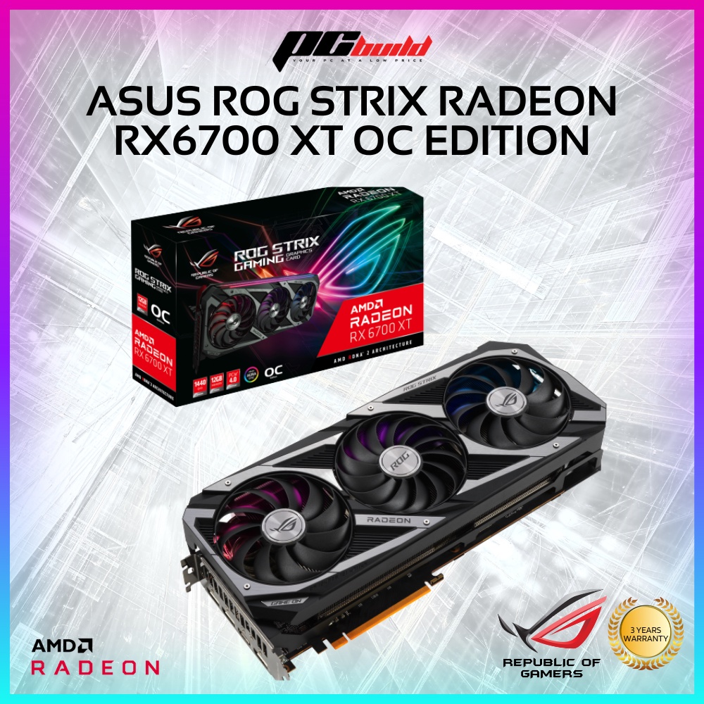 ASUS ROG STRIX RADEON RX 6700 XT 12GB V2 GAMING | Shopee Malaysia