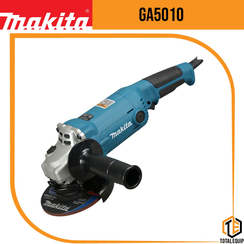 Makita GA5010 ANGLE GRINDER, 5″(125mm), Trigger Switch, 1050W, 12000rpm ...