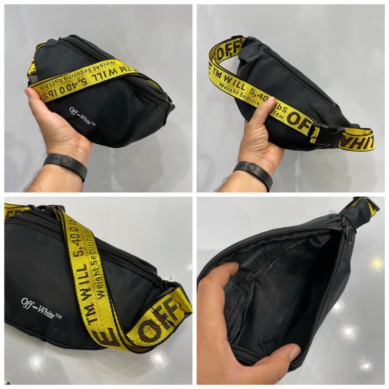 Off white store pouch bag