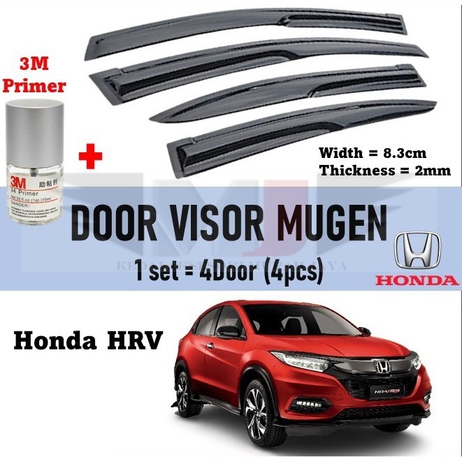 Honda HRV 2016-2021 Door Visor Air Press Window Mugen Style Acrylic ...