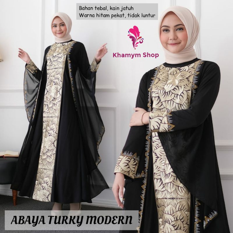 Original Modern Brocade Robe || Luxury Muslimah Dress | Shopee Malaysia