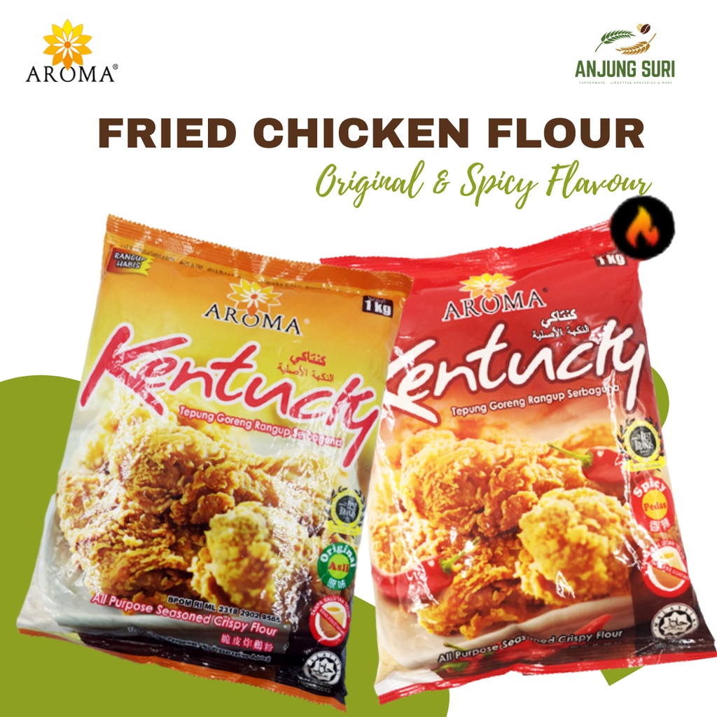 Tepung Goreng Ayam Aroma Asli & Pedas Tepung Serbaguna Crispy Fried
