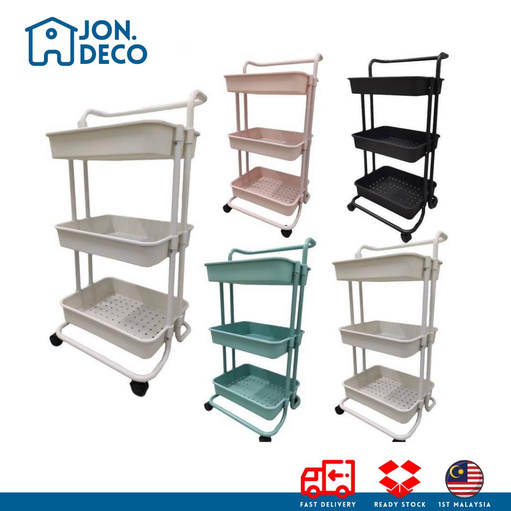 3 Tier Trolley Rack Office Kitchen Storage Organizer Troli Ikea ...