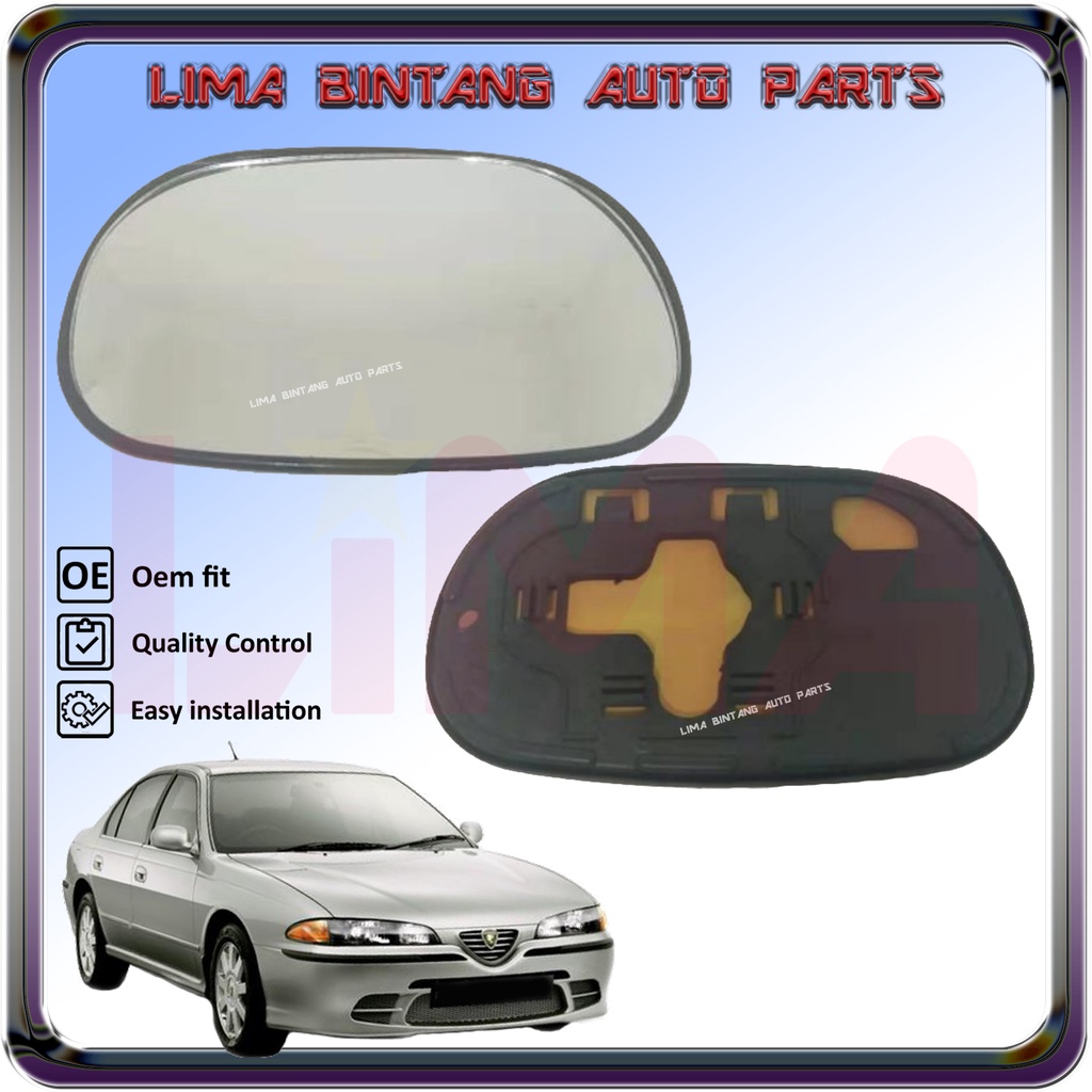Proton Perdana SEI , V6 Side Mirror Glass , Left / Right Side ( Kaca Cermin Sisi ) Shopee Malaysia
