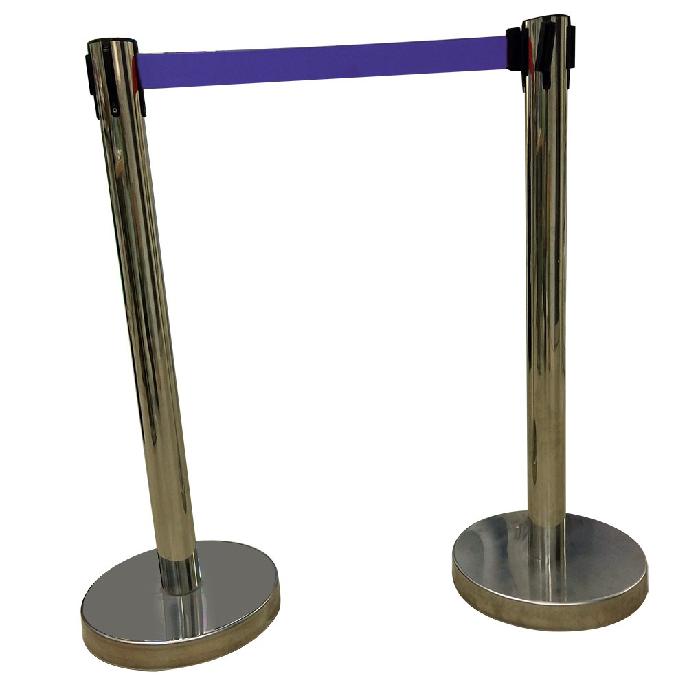 Stainless Steel Queue Up Q Stand Retractable | Shopee Malaysia
