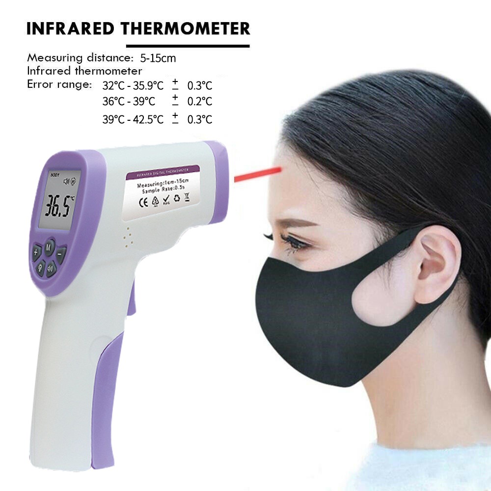 Infrared Forehead Thermometer, Digital Noncontact IR Infrared Body