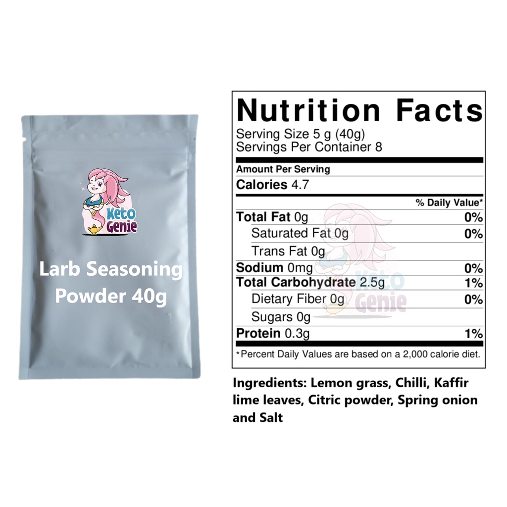 KETOGENIE Keto Tomyum Seasoning Powder 50g/Larb Namtok Seasoning Powder