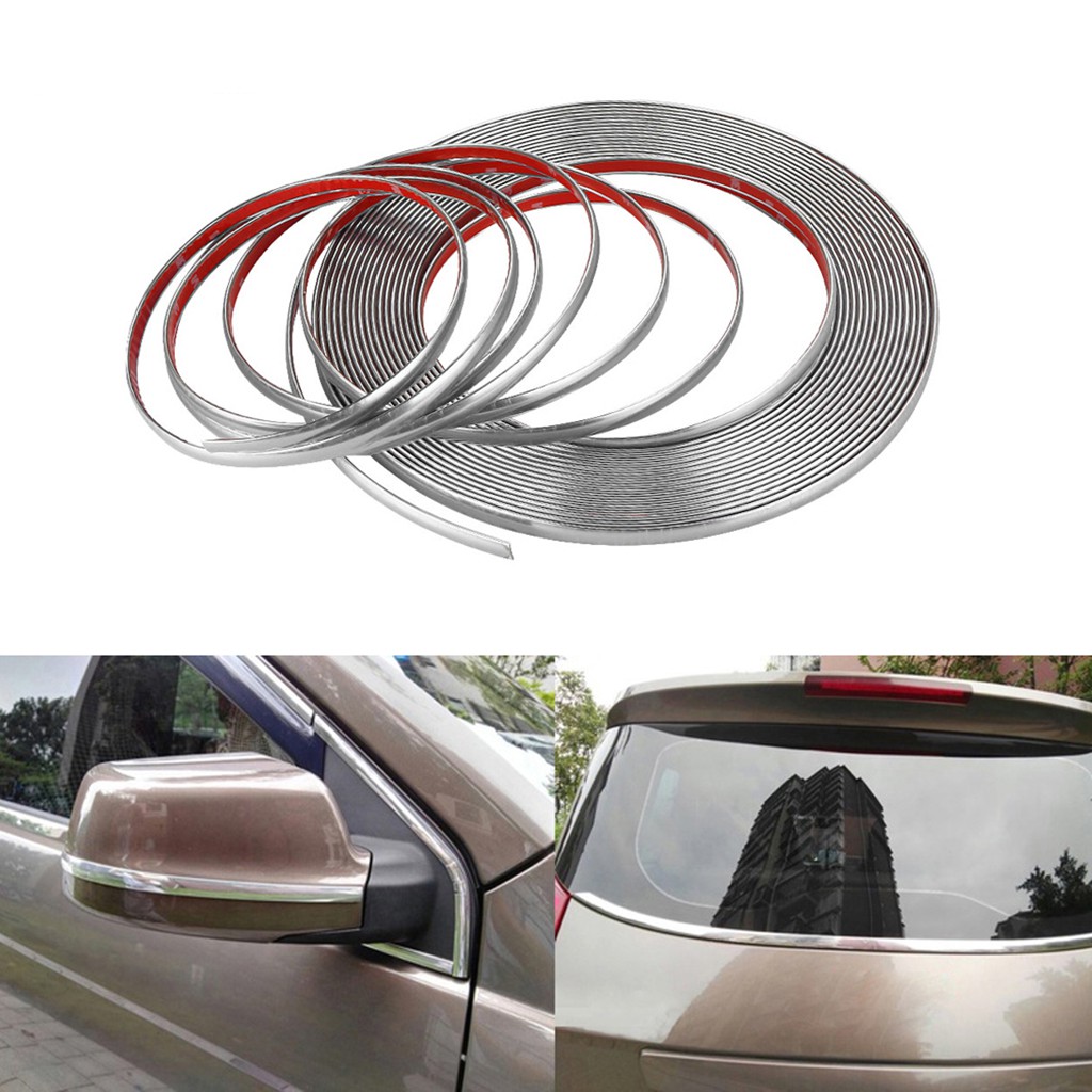 3M Chrome Decor Strip Moulding Trim Car Body Windows Sticker Decal ...