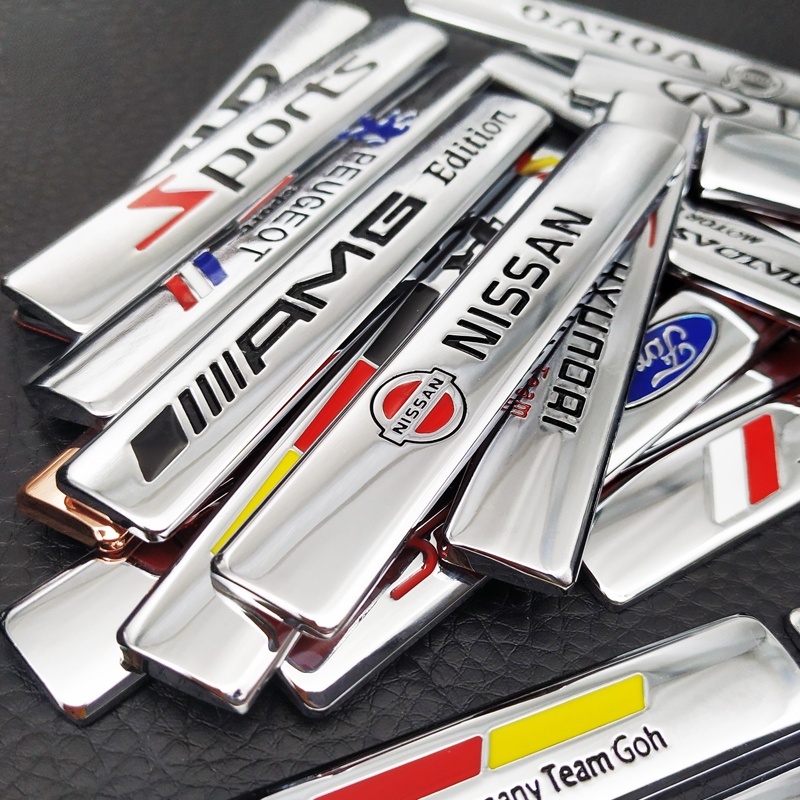1PC Car styling 3D Metal Car Sticker Chrome Limited Edition Logo ...