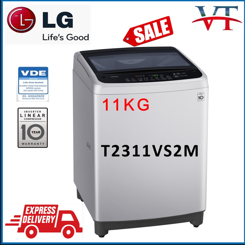 LG T2311VS2M 11kg Top Load Washer Smart Inverter New Washing Machine T2311 Shopee Malaysia