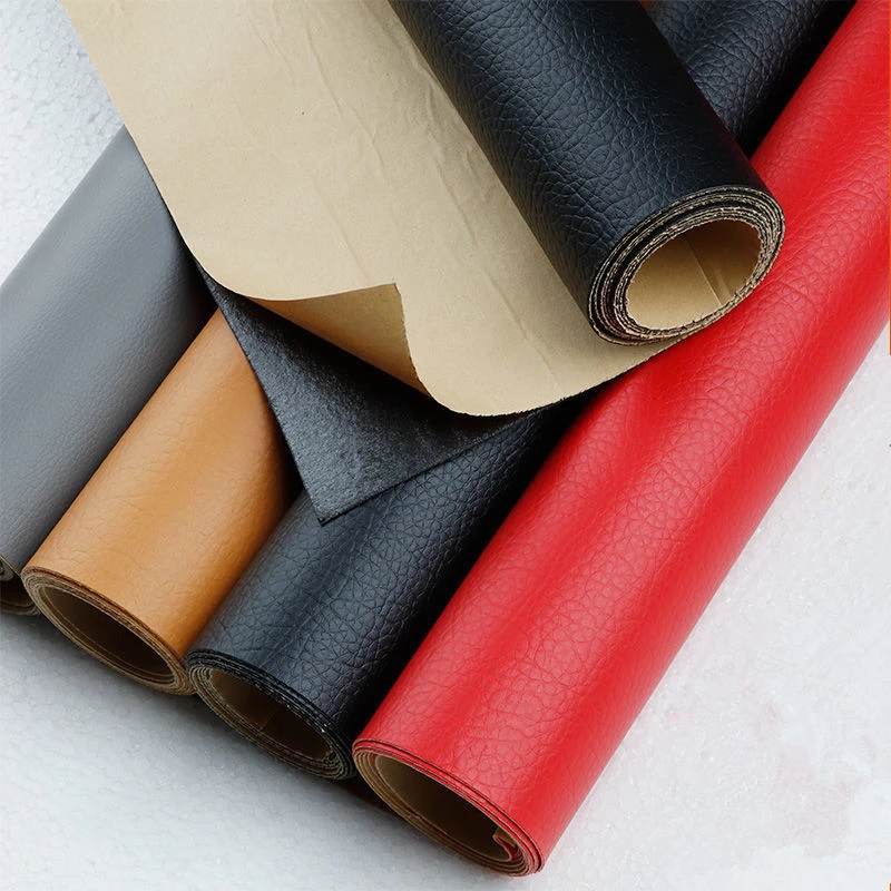 5 Yards Faux Leather Fabric Smooth Surface Upholstery DIY Pleather 1.2mm  Thick