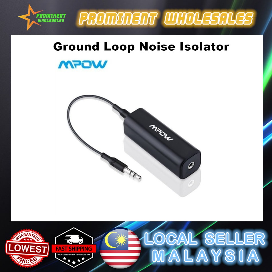 Mpow Ground Loop Noise Isolator for Car Audio System/Home Stereo with