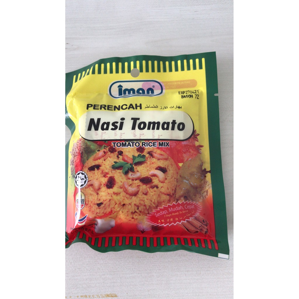 Iman Tomato Rice Mix Perencah Nasi Tomato (90g) | Shopee Malaysia