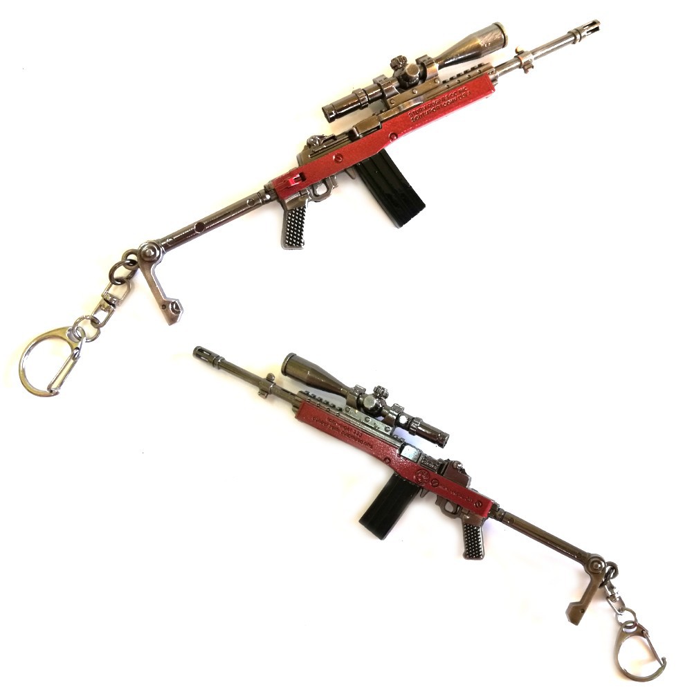 PUBG Battlegrounds MIni 14 Semi Automatic Rifle model 16.5cm key chain ...