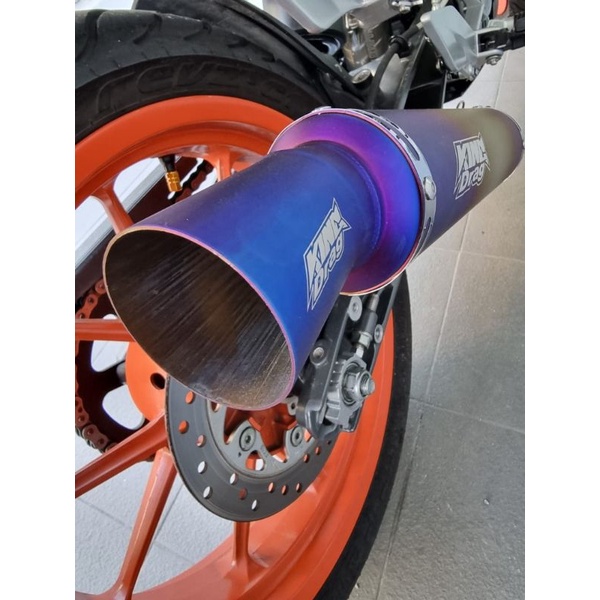 Ekzos Muffler Y15zr LC135 RS150 EX5 DREAM Wave 125 King Drag Exhaust Pipe Tabung EXHAUST MUFFLER
