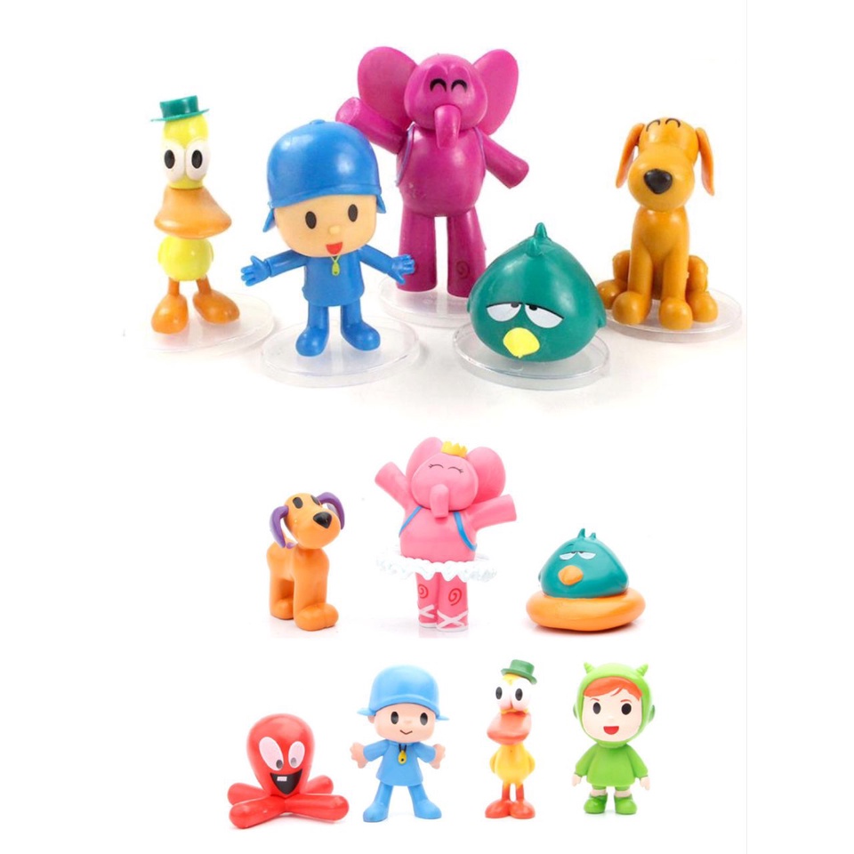 READY STOCK Pocoyo Zinkia Toy Figure Set 5 Pcs Collection Collector Display