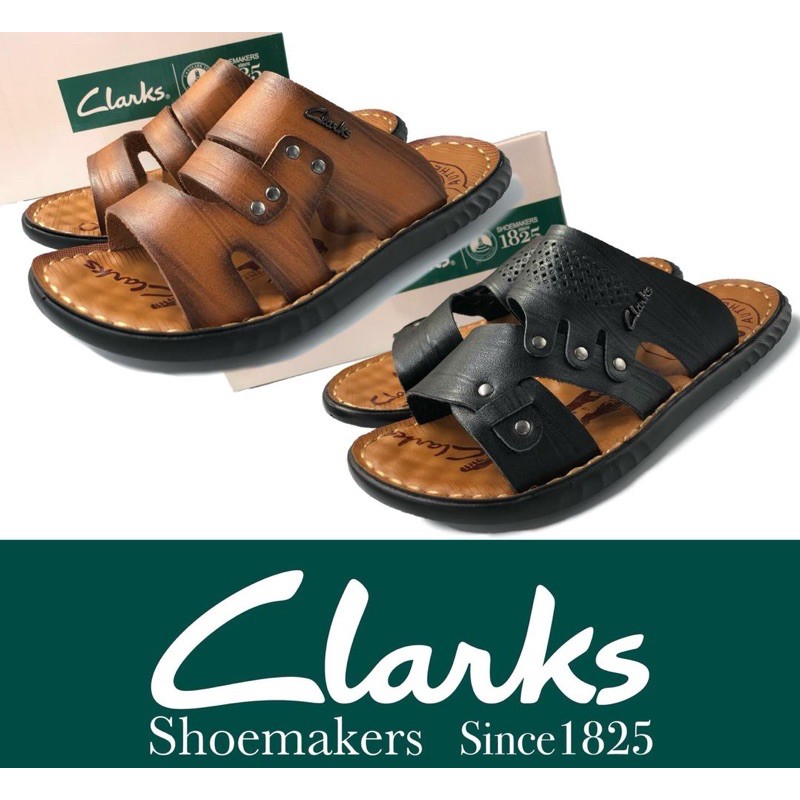 Mens leather sandals top clarks