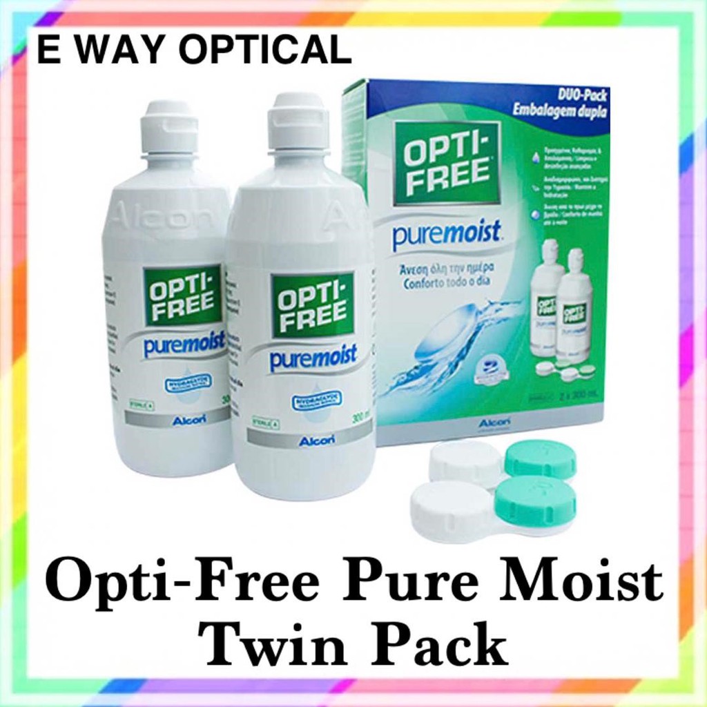 Alcon Optifree Pure Moist ( 300ml) - ( Twin Pack ) | Shopee Malaysia
