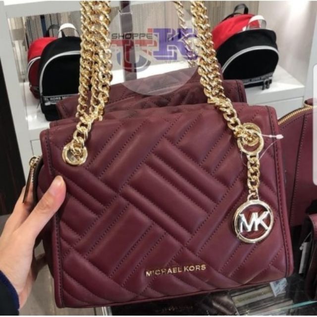 AUTHENTIC Michael Kors Kathy Small Satchel Merlot for Women