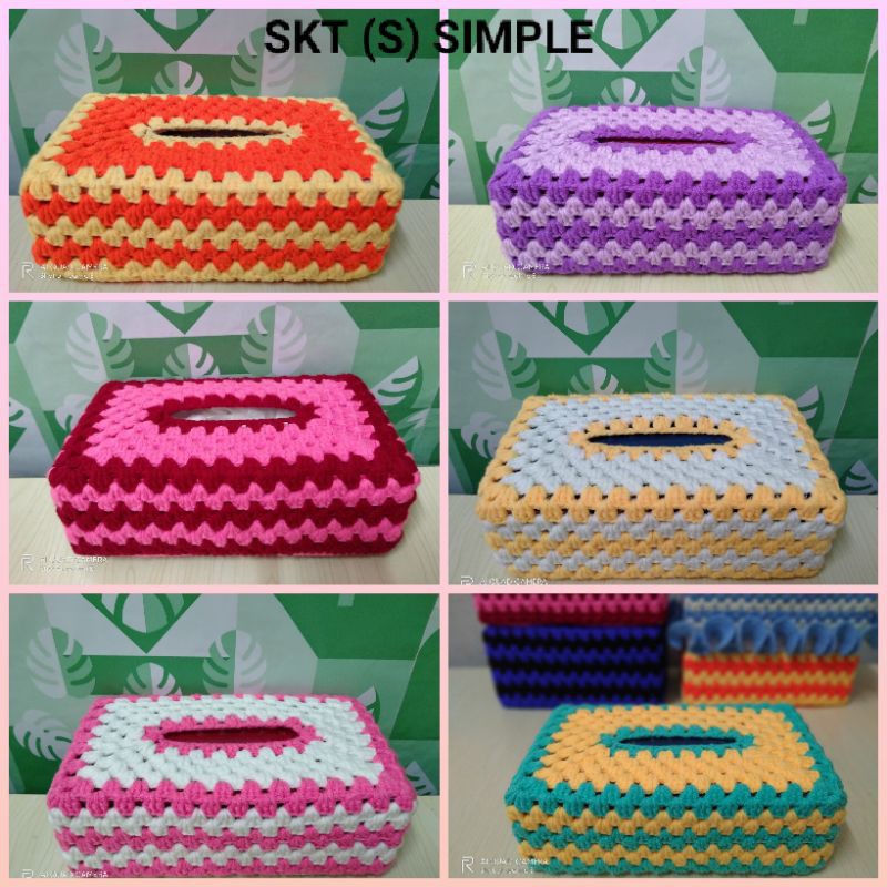 Sarung Kotak Tisu Kait Tangan Murah Tissue Box Crochet Shopee Malaysia 3701