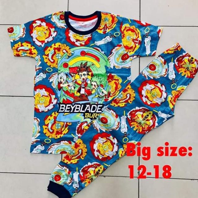Pyjamas Beyblade big kids (6-10y) | Shopee Malaysia