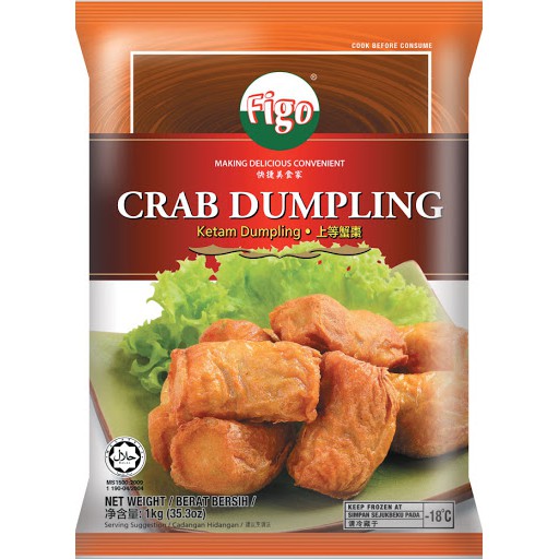 FIGO Crab CF Dumpling 1kg per pack (KLANG VALLEY ONLY) | Shopee Malaysia