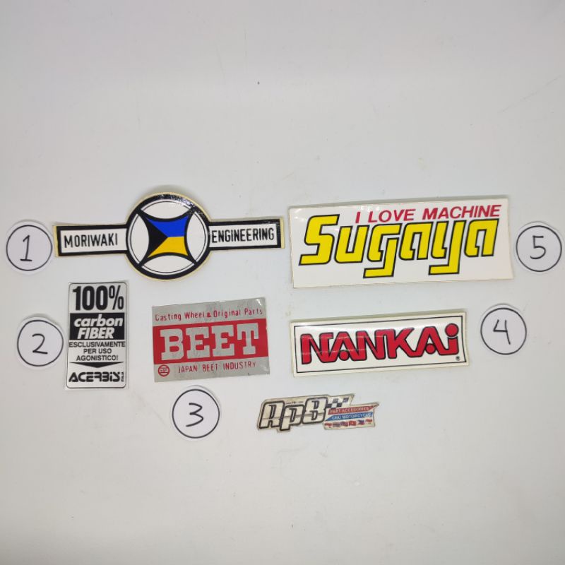 Vintage racing sticker MORIWAKI ACERBIS BEET NANKAI SUGAYA | Shopee ...