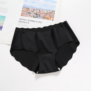 Ice Silk Seamless Panties Low Waist Underwear Soft Breathable Briefs Women  Seluar Dalam Perempuan 冰丝内裤女 (BUBB Store)