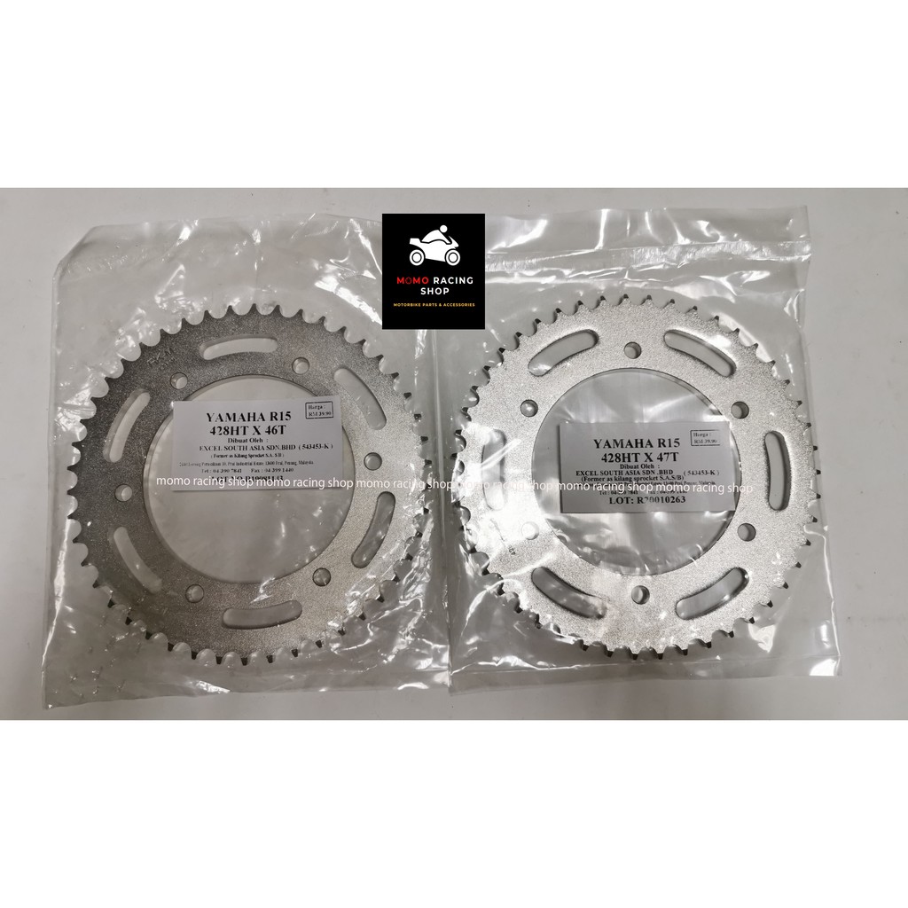 RKM Yamaha R15 MT15 428M Rear Sprocket READY STOCK | Shopee Malaysia