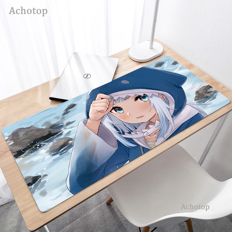 Gawr Gura Hololive Anime Gaming Mouse Pad PC Gamer Mousepad Game 80X30 ...