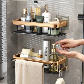 Bathroom Shelves No-drill Corner Shelf Wall-mounted Shower Storage Rack  Holder Toilet Organizer Bathroom Accessories