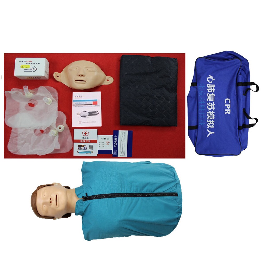 Half Body ADULT CPR Manikin AED First Aid Training Dummy Training Model ...